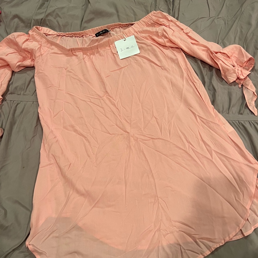 Beautiful shift dress off shoulder size Medium